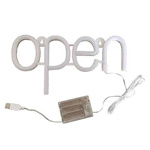 LED-Neon-OPEN-Schild LED OPEN Neon Schild Angetrieben Hängende Tür OPEN-Lichtkasten LED-Modellierungslicht Mini Offenes Lichtbrett für Club Geschäft Restaurant Cafe von ViaGasaFamido