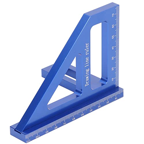 Layout-Quadratlehre, Multifunktionales 45 90-Grad-Winkel-T-Lineal 3D-Gehrungswinkel-Holzbearbeitungs-Messwerkzeuge für die Holzbearbeitung von ViaGasaFamido