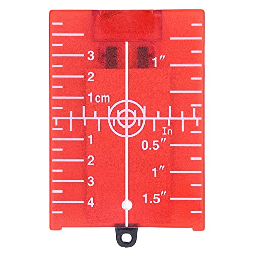 Magnetische Laserzielplatte, Zielplatte mit Ständer für Grüne/rote Strahllaser, Laserziele, Magnetische Bodenlaser-Zielkarte(rot) von ViaGasaFamido