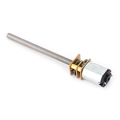 ViaGasaFamido N20-Getriebemotor, Mini-Metallzahnrad-Getriebemotor, Drehzahlminderer für Bleikugelschrauben DC mit 55 mm Langer M4-Gewindespindel(1000RPM) von ViaGasaFamido