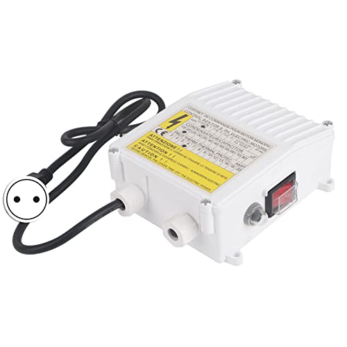 Pumpensteuerung, Pumpensteuerbox, Integrierte Wärmeschutz-Leistungsschaltersteuerung für Tiefbrunnen-Tauchpumpen, Tragbare Wasserpumpen (550W EU-Stecker 220V) von ViaGasaFamido