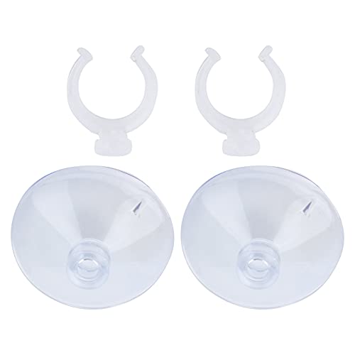 ViaGasaFamido Schlauchschellen, leichte Feste Saugnapf Airline Schlauchhalter 2PCS Aquarium Saugnapf Clips für Aquarium[Kann 16-22mm Klemmen] Handtaschenhalter von ViaGasaFamido