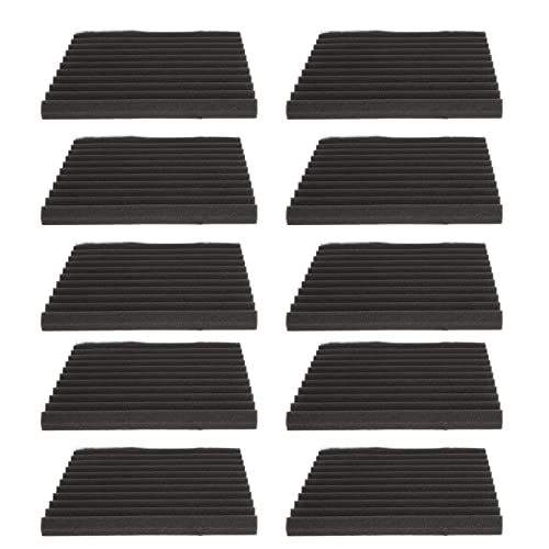 ViaGasaFamido 10pcs Triangular Groove Design Polyurethan -Akustikplatten Eliminieren Echos und Hintergrundgeräusche für das Aufnahmestudio, Drum Room, Büro, Fabrik von ViaGasaFamido