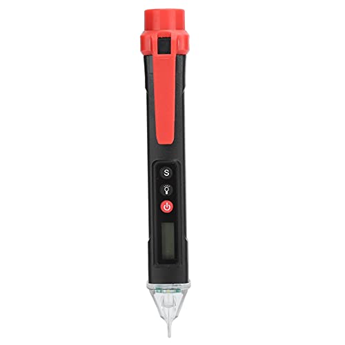 ViaGasaFamido 12-1000-V-Spannungsdetektor mit Schallleuchten Alarmtester Stift für Elektriker NVC-Sensorkopf (Digitaler Bildschirm) von ViaGasaFamido