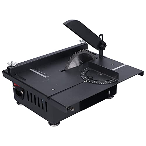 ViaGasaFamido 1200W Mini-Tischsäge Hochleistungsdesign Multifunktionale Schneidemaschine 0-90° Schneiden mit Schleif- und Polierfunktion für Dekoration (EU-Stecker 220V) von ViaGasaFamido