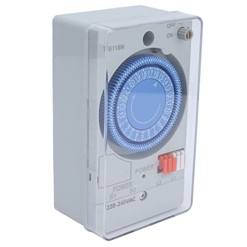 ViaGasaFamido 24 Stunden Mechanischer Timer Automatischer Zeitschalter 220 VAC Programmierbarer Timer für Warmwasserbereiter Street Lights Gartenwässerung Motoren Werbekisten ViaGasaFamido 24 Stunden Mechanischer Timer Automatischer Zeitschalter 220 VAC Programmierbarer Timer für Warmwasserbereiter Street Lights Gartenwässerung Motoren Werbekisten von ViaGasaFamido
