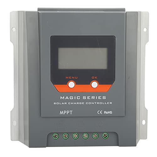 ViaGasaFamido 30A MPPT Solarladeregler, 12V / 24V LCD, Intelligenter Solarpanel-Laderegler mit Automatisch Einstellbarer LCD-Anzeige von ViaGasaFamido
