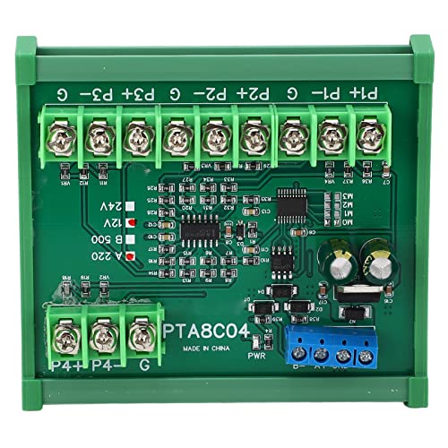 ViaGasaFamido 4-Kanal-PT100-RTD-RS485-Temperatursensormodulplatine, Stabiles Temperaturerfassungsmodul, Modbus-RTU-Widerstandserfassung mit Führungsschienengehäuse (B500 DC12V) von ViaGasaFamido