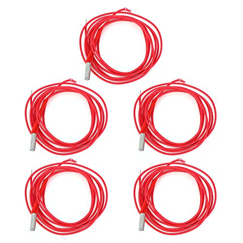 ViaGasaFamido 5 Stück 3D-Drucker Elektrisches Heizrohr 6 X 20 Mm Single-Ended Fast Heat Pipe Heizrohr Arbeitstemperatur Kann 450 °C Erreichen Ersatzzubehör (12V 40W) von ViaGasaFamido