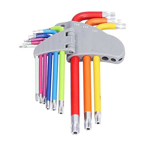ViaGasaFamido 9pcs Buntes Long ARM Metal Key -Werkzeug -Werkzeug -Kit, Sternhex -Schraubenschlüssel mit Flachem Kopf für Wartung und Reparatur ViaGasaFamido 9pcs Buntes Long ARM Metal Key -Werkzeug -Werkzeug -Kit, Sternhex -Schraubenschlüssel mit Flachem Kopf für Wartung und Reparatur von ViaGasaFamido