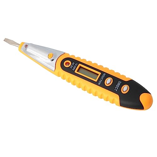 ViaGasaFamido AC-DC-Spannungstester-Stift mit LED-Anzeige, Drahtinspektionsinstrument für Schnelle Tests, Bequemer Selbsttest, ABS-Kunststoffgriff mit LED-Beleuchtung, Unterstützt AC 12-250V, DC ViaGasaFamido AC-DC-Spannungstester-Stift mit LED-Anzeige, Drahtinspektionsinstrument für Schnelle Tests, Bequemer Selbsttest, ABS-Kunststoffgriff mit LED-Beleuchtung, Unterstützt AC 12-250V, DC von ViaGasaFamido