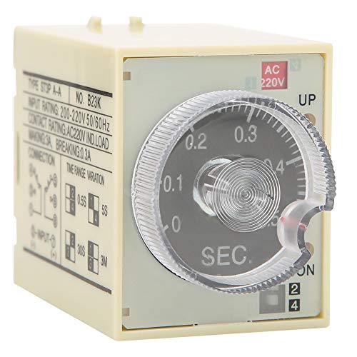 ViaGasaFamido AC220V 3A Stromverzögerung Timer Luminous Rohranzeigungszeitverzögerungszeitvereinbarungsabgeordnetes Drehknopf -Zeitrelais von ViaGasaFamido