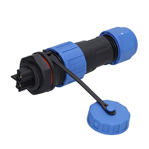 ViaGasaFamido Aviation Connector Plug Aviation Socket Stecker LP16 2 Pin Gold Plattiert 250 V 20A Schraubenkrimpf für Kommunikationsgeräte Instrumentierung von ViaGasaFamido