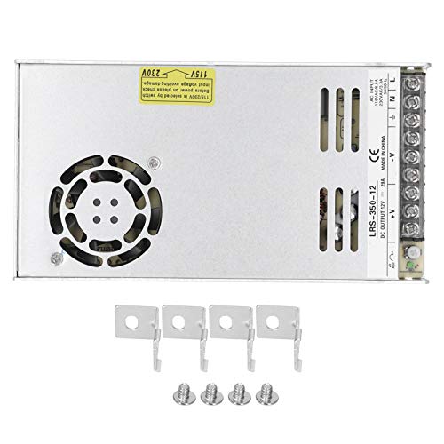 ViaGasaFamido Bermschalter Stromversorgung 350W 90~132 VAC 47~63Hz mit LED -Indikatortransformator -Treiberzubehör für 3D -Drucker CCTV -Computer -DIY -Projekt Liefert (LRS-350-12) von ViaGasaFamido