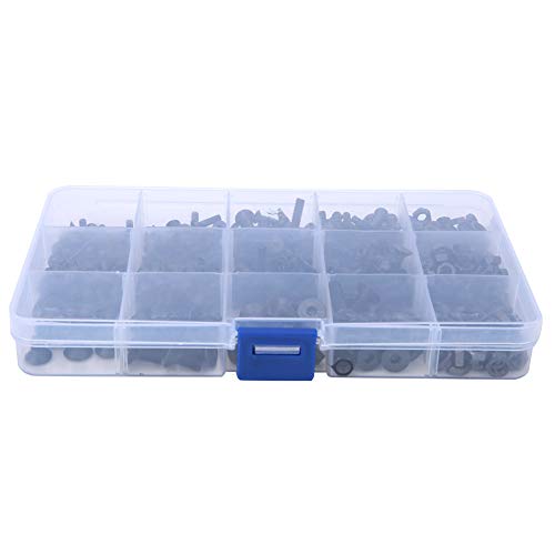 ViaGasaFamido Bolzen -Muttern Schrauben Kohlenstoffstahlkit mit Sechskantbuchse und Lagerbox, Sortiment Pack für M3 M4 M5 Gewinde ViaGasaFamido Bolzen -Muttern Schrauben Kohlenstoffstahlkit mit Sechskantbuchse und Lagerbox, Sortiment Pack für M3 M4 M5 Gewinde von ViaGasaFamido