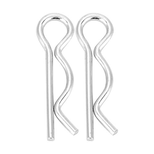 ViaGasaFamido Cotter Pins Kit Haarnadelpins R -Clips füR Anhängerverriegelung, Anhängerklemmen, Rasenmäher, Lastwagen (2*40 mm (20pcs)) von ViaGasaFamido