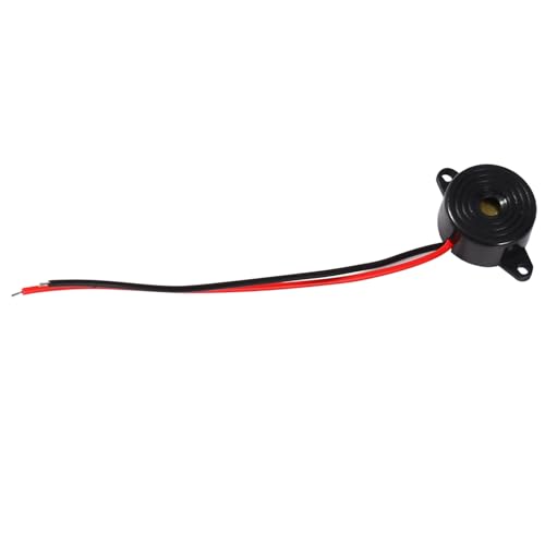 ViaGasaFamido DC 3-24V Active Piezo Electronic Summer Beep Tonalarm Kontinuierlicher Sound 85 Bis 95 Dezibel mit 100-mm-Kabel von ViaGasaFamido