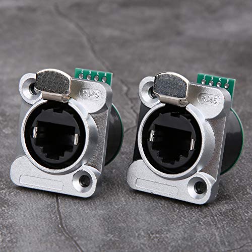 ViaGasaFamido Feuerschutzmittel RJ45 Panel, Flammschutzmittel -Injektionsplatine Zinklegierung Chrombeschale, Pack von 2, Perfekter Ersatz durch RJ45 für Luftfahrt ViaGasaFamido Feuerschutzmittel RJ45 Panel, Flammschutzmittel -Injektionsplatine Zinklegierung Chrombeschale, Pack von 2, Perfekter Ersatz durch RJ45 für Luftfahrt von ViaGasaFamido