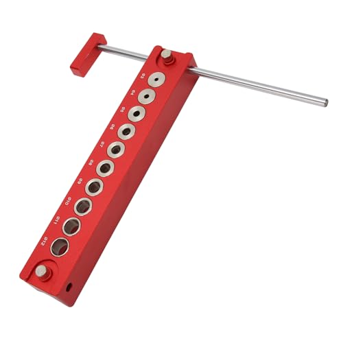 ViaGasaFamido Holz -Dowelling -Jig, Bohrführer Guide Jig, Aluminiumlegierloch 10 in 1 mit Hoher Genauigkeit, Bequemer Trage von ViaGasaFamido
