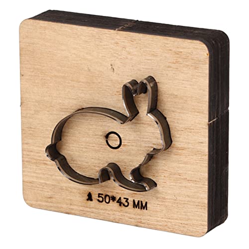 ViaGasaFamido Kaninchenform Schnittform, Ledermetallstempel mit Holzbasis, Einfach zu Bedienend und eine Breite Auswahl an Anwendungen, Metalllegierung Cutter für ViaGasaFamido Kaninchenform Schnittform, Ledermetallstempel mit Holzbasis, Einfach zu Bedienend und eine Breite Auswahl an Anwendungen, Metalllegierung Cutter für von ViaGasaFamido