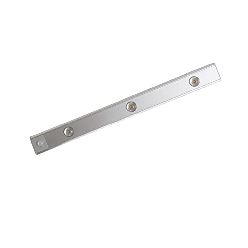 ViaGasaFamido LED-Schrankleuchte, LED-Bewegungsmelder, Beleuchtung Unter Dem Schrank, Kabellose, Nachtsichere Lichtleiste für Treppen, Küche, Flur, Kleiderschrank (Silver) von ViaGasaFamido