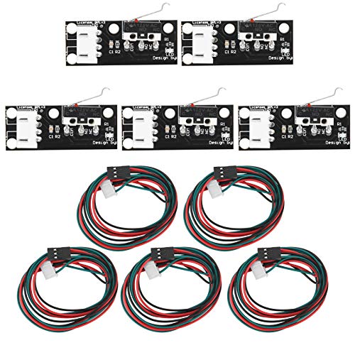 ViaGasaFamido Micro -Mechaniklimitschalter öffnen Normalerweise Schließlich mit Kabeln für den Endstop -3D -Drucker (BLACK) von ViaGasaFamido
