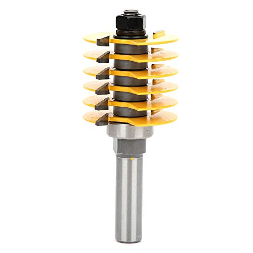 ViaGasaFamido Professionelles Finger Joint Router Bit, 1/2 "Schaft -Reversible Fingerkleber Joint Router Bit für DIY -Tür Tischschrank Regale Möbel von ViaGasaFamido