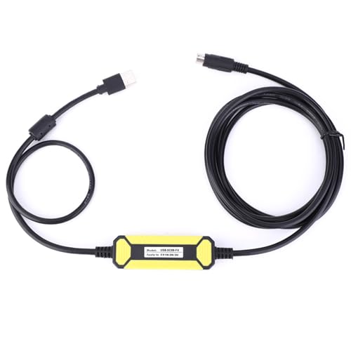 ViaGasaFamido Programmierkabel Datenkabel Passend für FX1S/1N/2N/3U SPS-Serie SPS USB-SC09-FX 2,5-Meter-Kabel Download-Leitung FX-Serie Kommunikationsleitung von ViaGasaFamido