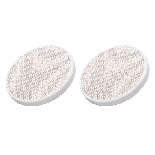 ViaGasaFamido Runde Schweißplatte, 2PCS Quarz Mehrfachlöcher Schmuck Wärmeisolierung Board groß, mit Poröser Auslegung für Gold/Silberverarbeitung (Runde kleine Größe) von ViaGasaFamido
