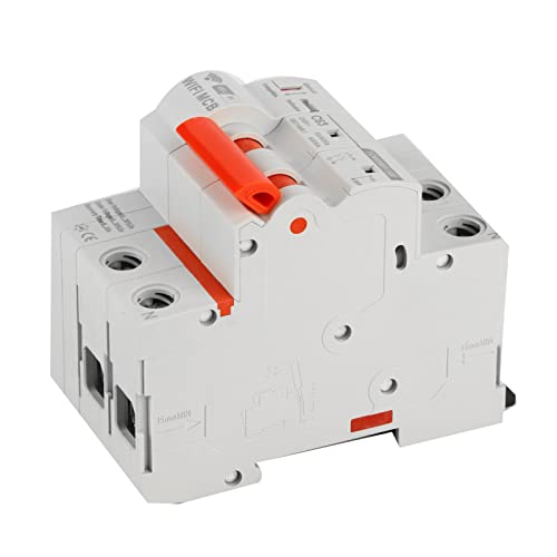 ViaGasaFamido Smart Circuit Breaker 2p DIN Rail Mount WiFi Voice Control AC 230 V Überlastungskreislauf über Spannung Unter Spannungsschutz für die Haushaltsfabrik (63A) von ViaGasaFamido