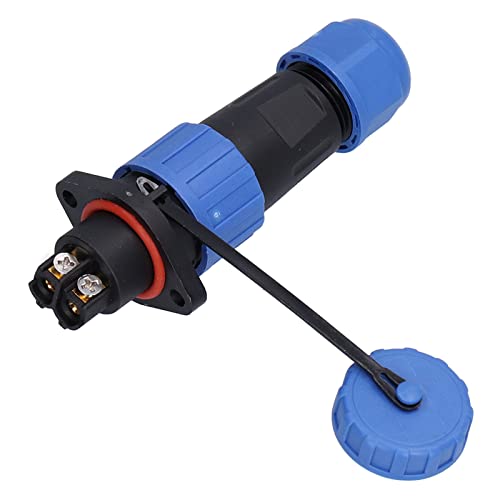 ViaGasaFamido Stecker 2-polige Luftfahrt-Steckdose 250 V 20 A mit Flansch für Kabeldraht-Kommunikationsgeräte von ViaGasaFamido