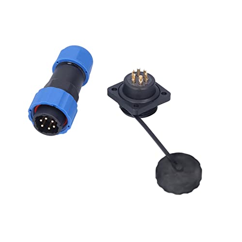 ViaGasaFamido Stecker Socket Aviation Power Connector für Kommunikationsgeräte -Instrumenten Computer (6-polig) von ViaGasaFamido