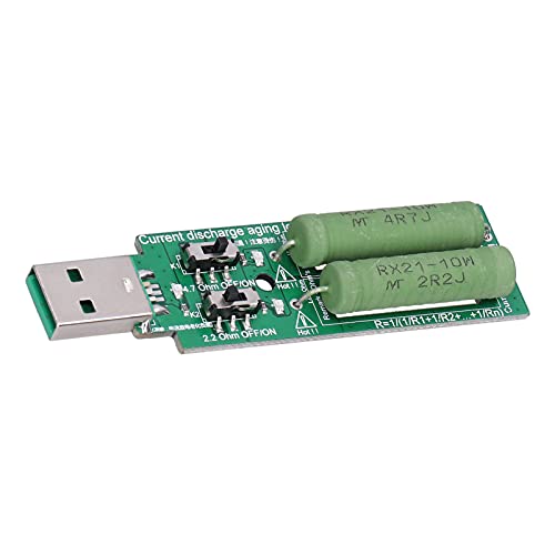 ViaGasaFamido USB -Batterie -Lastentester, 1A 2A Stromknopf, Hohe Kompatibilität, Einfache Installation, Stromtest mit Stabilem Spannungsstrom, Support 5V2,1A Ladung, Mini USB Ladung ViaGasaFamido USB -Batterie -Lastentester, 1A 2A Stromknopf, Hohe Kompatibilität, Einfache Installation, Stromtest mit Stabilem Spannungsstrom, Support 5V2,1A Ladung, Mini USB Ladung von ViaGasaFamido