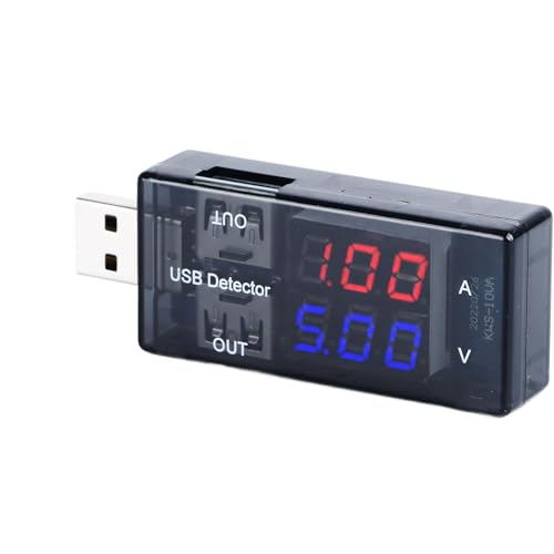 ViaGasaFamido USB -Spannungsstromentester, Dual Display, Kompaktes Tragbares Multimeter Zur Überwachung Elektronischer Geräte, die mit Einer Vielzahl von USB -Geräten Kompatibel Sind, Intelligent ViaGasaFamido USB -Spannungsstromentester, Dual Display, Kompaktes Tragbares Multimeter Zur Überwachung Elektronischer Geräte, die mit Einer Vielzahl von USB -Geräten Kompatibel Sind, Intelligent von ViaGasaFamido