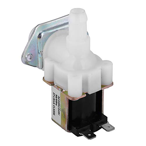 ViaGasaFamido Wasserlufteinlassventil Kunststoff Normalerweise Geschlossenes Einrichtungsgewinde -Ventil Elektrischer Magnet NC -Einlassschalter G1/4 Zoll AC220V 0,2~0,8 MPa für System von ViaGasaFamido
