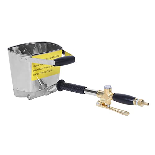 ViaGasaFamido Zement Mörtel Sprühgerät 4 Jetpflaster Sprühgerät Zement Mörtel Sprühpistole Aluminium für die Renovierung von Heimatbauer Wandmalerei Sprühung von ViaGasaFamido