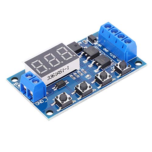 ViaGasaFamido -Zyklus-Timer-Verzögerungsschaltschaltschaltkreisplatine Dual MOS-Rohrsteuermodul, Unendliche Schaltung, 15A 400W, DC 5-36 V, Rückschutzschutz, Schlafmodus von ViaGasaFamido
