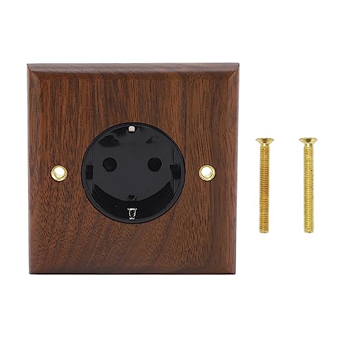 Wallauslass Walnuss Retro Wandschalter Schalter Buchse Board 16A Elektroauslass Wallplattenauslassschalter 3,39 X 3,46 Zoll von ViaGasaFamido