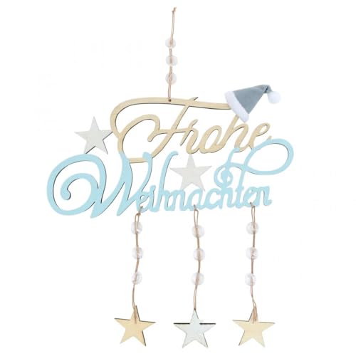 Dekohänger Frohe Weihnachten Holzschriftzug Deko zum Hängen Adventsdeko von Viana
