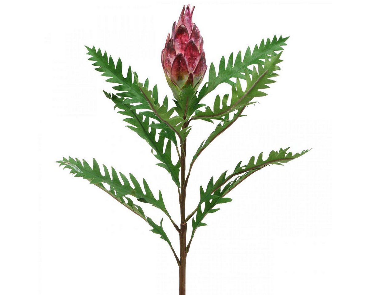 Kunstblume Künstliche Artischocke Pink Kunstpflanzen Deko Herbst H68cm mit, Viana, Höhe 68 cm von Viana
