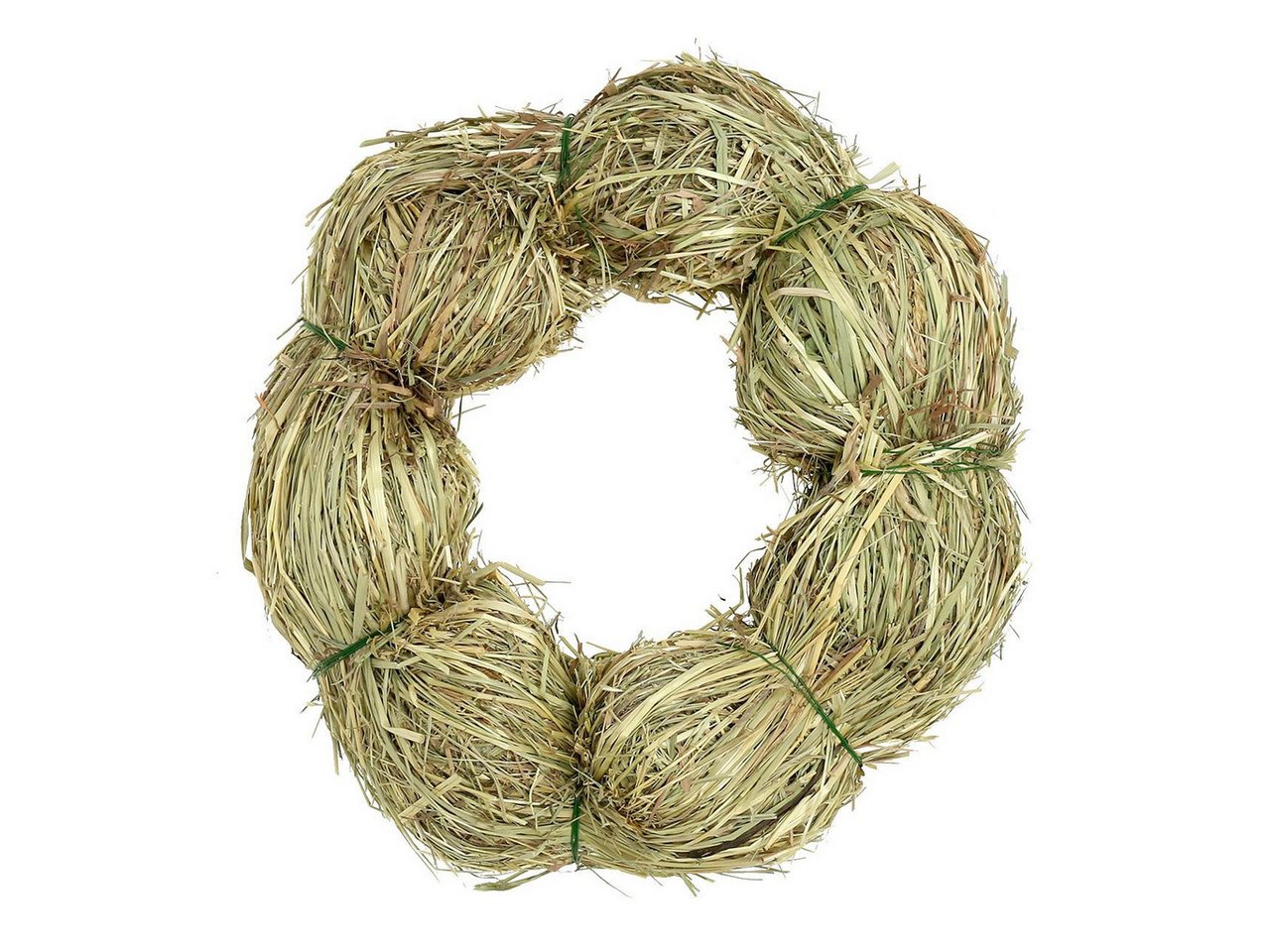 Viana Bastelkranz Deko-Heukranz für Tisch oder Wand aus Stroh und Kunstmaterial von Viana