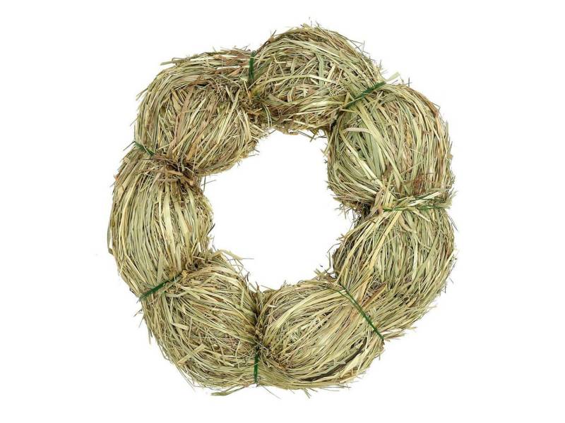 Viana Bastelkranz Deko-Heukranz für Tisch oder Wand aus Stroh und Kunstmaterial von Viana