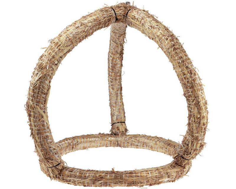 Viana Bastelkranz Natur Deko-Krone Stroh, Strohkranz Ø50cm, Kreativ Naturkranz von Viana