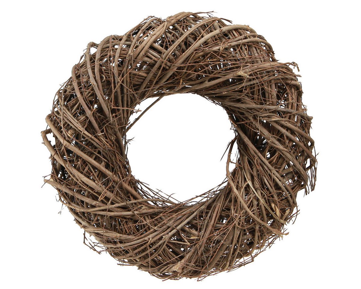 Viana Bastelkranz Ulmenkranz Deko Natur Braun Ø23–25cm 6,5cm 2St Kranz von Viana