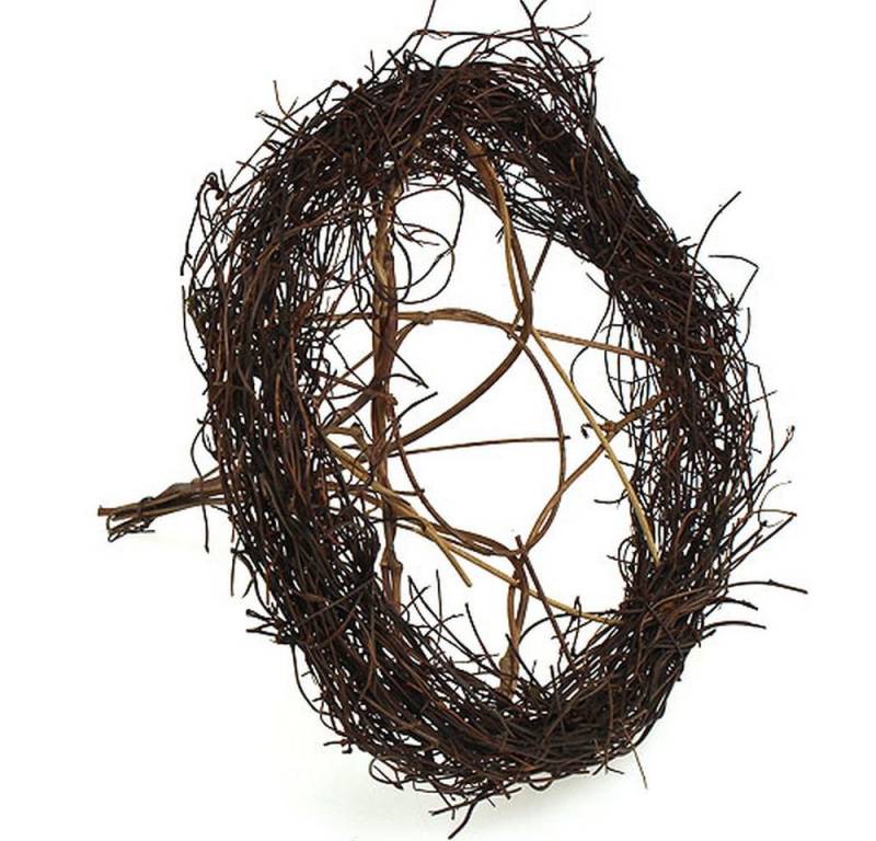 Viana Bastelnaturmaterial Rebenmanschetten Blumenhalter Ø15cm Naturlook Tischdeko Hochzeit von Viana