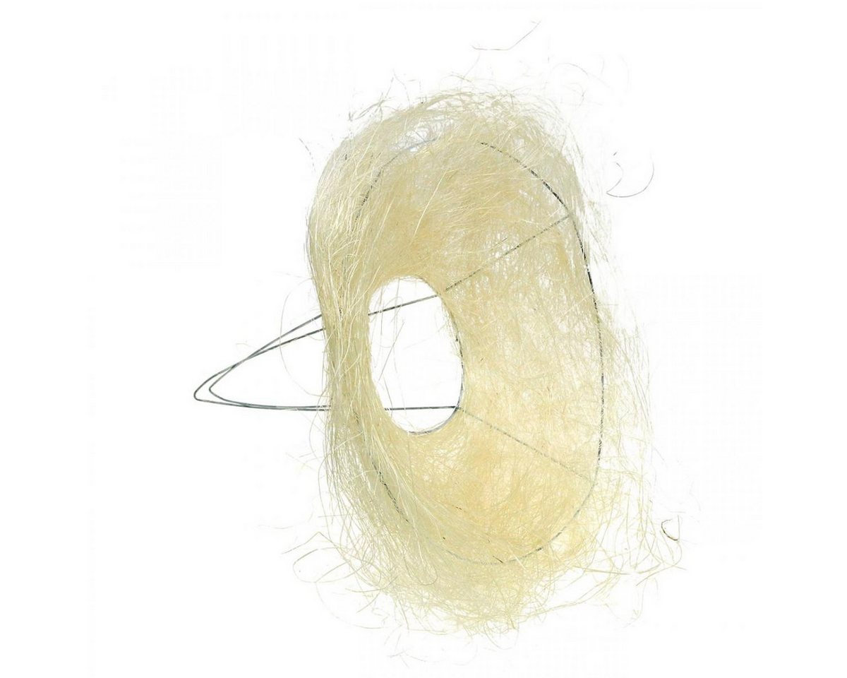 Viana Bastelnaturmaterial Sisal Blumenmanschette Natur Ø20cm gebleicht, Blumenstrauß Halter von Viana