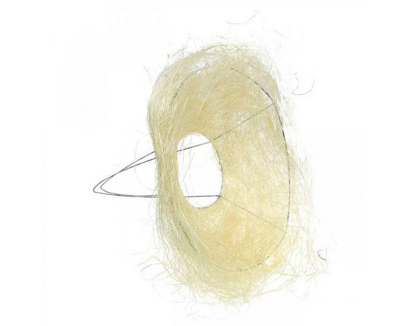 Viana Bastelnaturmaterial Sisal Blumenmanschette Natur Ø20cm gebleicht, Blumenstrauß Halter von Viana