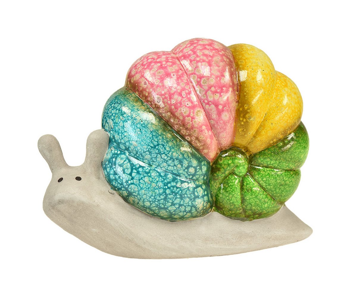 Viana Dekofigur Deko Schnecke Keramikfigur bunt Vintage Tischdeko Sommer 19cm Viana Dekofigur Deko Schnecke Keramikfigur bunt Vintage Tischdeko Sommer 19cm von Viana