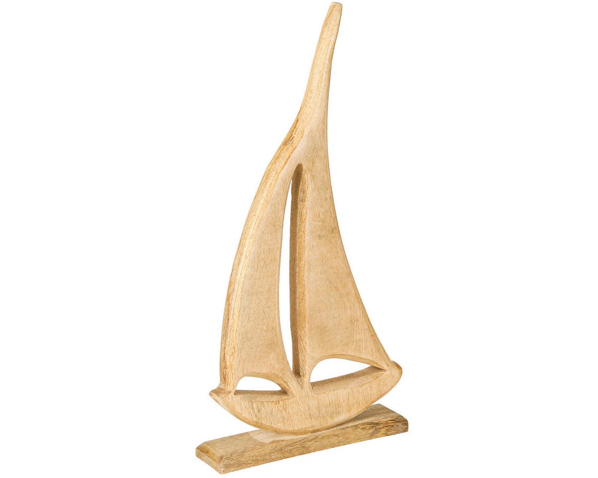 Viana Dekofigur Maritime Tischdeko Segelboot Holz Natur H42cm Viana Dekofigur Maritime Tischdeko Segelboot Holz Natur H42cm von Viana