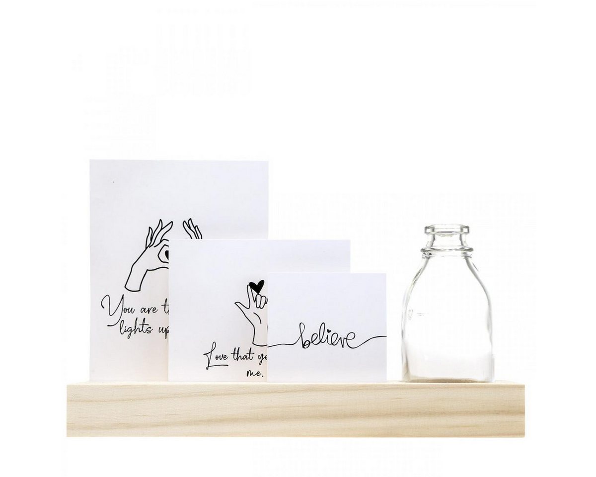 Viana Dekofigur Kartenhalter Holz Fotohalter mit Mini-Vase 25x7,5x12cm Viana Dekofigur Kartenhalter Holz Fotohalter mit Mini-Vase 25x7,5x12cm von Viana